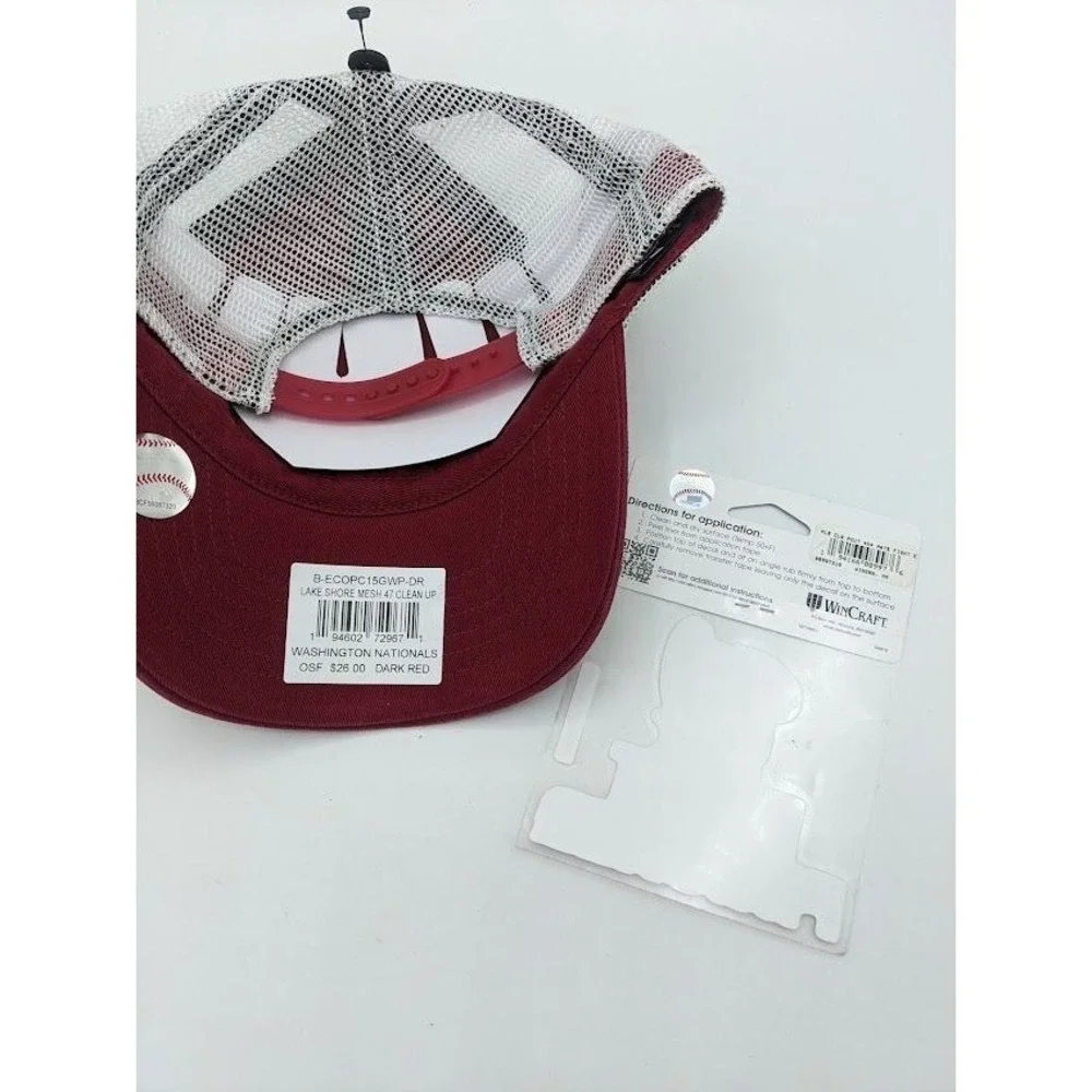 Washington Nationals MLB 47'‎ Snap Back Trucker Hat w/ Sticker Decal NEW